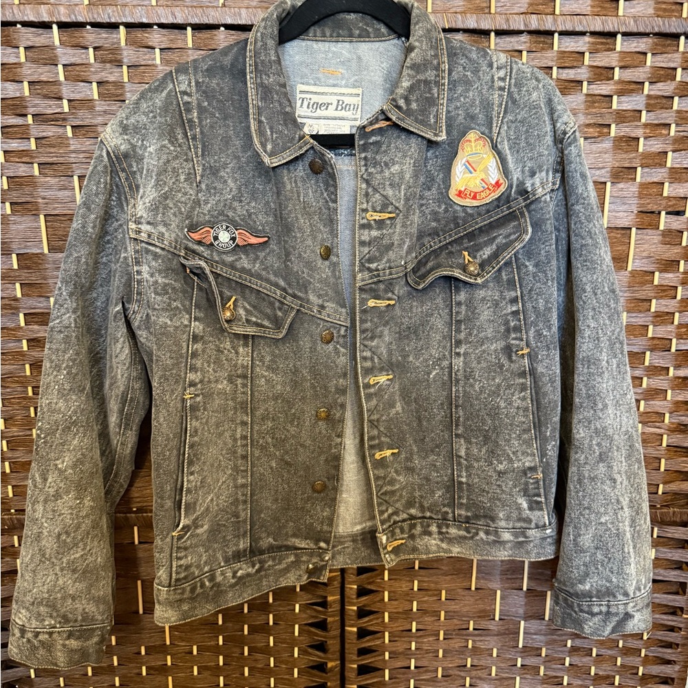 Gray Jean Jacket for Women